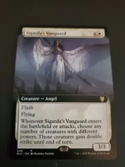 Sigarda's Vanguard (Extended Art) Commander: Innistrad: Midnight Hunt NM MTG - Image 1