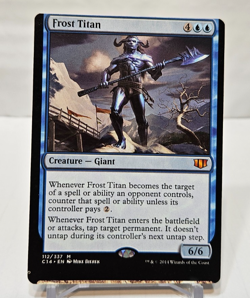 ERROR MISCUT MISPRINT Frost Titan Commander 2014 MTG Magic The Gathering 6943 - Image 1
