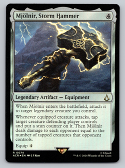Mjolnir, Storm Hammer FOIL - MTG - Assassin's Creed Universes Beyond - Image 1