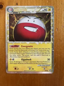 Pokemon TCG Electrode Prime HS-Triumphant 93/102 Holo Holo Rare Prime - Image 1