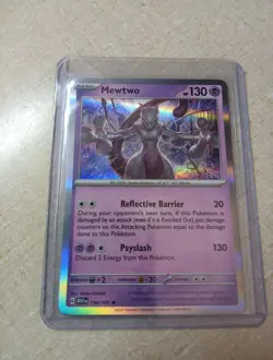 Mewtwo 150/165 Holo Rare Pokemon TCG Scarlet & Violet Card NM Condition - Image 1