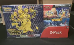 Pokemon Surging Sparks ETB & Booster Bundle Costco 2-pack. Factory Sealed 2BOXES - Image 1
