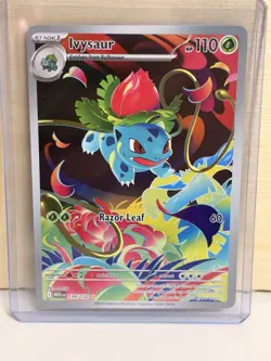 2025 Pokemon Mega Evolutions Ivysaur Illustration Rare IR 134/132 Fresh Pull MNT - Image 1