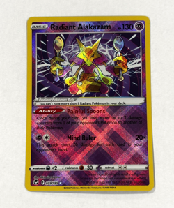 Radiant Alakazam 059/195 SWSH12: Silver Tempest | ULTRA RARE HOLO | NEAR MINT - Image 1