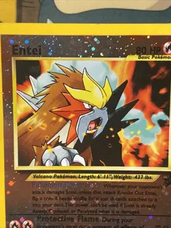 Entei 34/53 Pokemon TCG Wotc Black Star Promo Reverse Holo Vintage 2001 - Image 3
