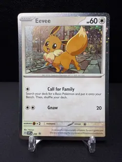 Eevee SVP 200 Black Star Cosmos Holo Promo Destined Rivals Pokemon NM Fart Swirl - Image 1