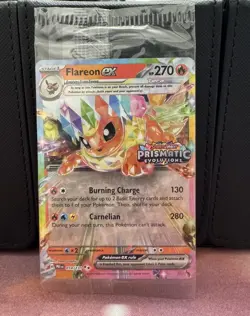 Flareon ex 014/131 Prismatic Evolutions Stamp Surprise Box Promo Sealed Pokemon - Image 1