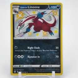Galarian Linoone - SV079/SV122 - Baby Shiny - Shining Fates - Pokemon - NM/M - Image 1