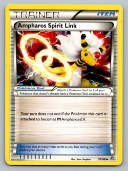 Pokemon TCG XY - Ancient Origins Ampharos Spirit Link 70/98 - Image 1