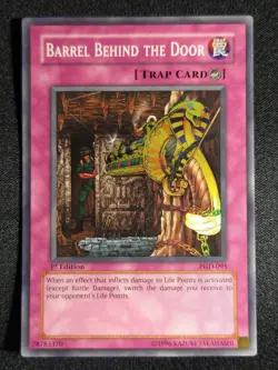 Yu-Gi-Oh! Barrel Behind The Door PGD-095 1st Edition Super Rare MP - Image 1