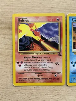 WOTC Black Star Promo Moltres 21 Articuno 22 Zapdos 23 Pokemon Cards Bundle - Image 2