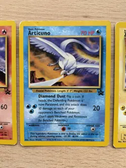 WOTC Black Star Promo Moltres 21 Articuno 22 Zapdos 23 Pokemon Cards Bundle - Image 3
