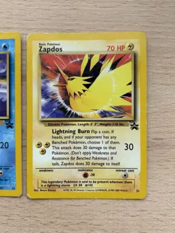 WOTC Black Star Promo Moltres 21 Articuno 22 Zapdos 23 Pokemon Cards Bundle - Image 5