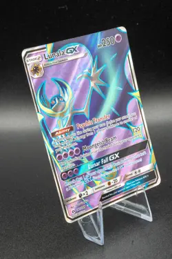 Lunala Gx Ultra Rare Holo Pokemon Sun & Moon Card 141/149 LP Full Art TCG - Image 4