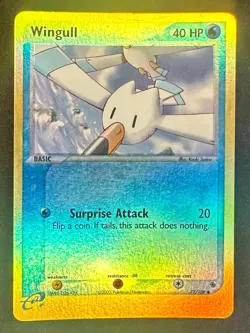 Wingull 77/109 2003 EX Ruby & Sapphire Pokemon Card Nintendo Reverse Holo Lp/Mp - Image 1