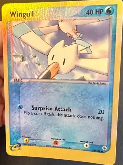 Wingull 77/109 2003 EX Ruby & Sapphire Pokemon Card Nintendo Reverse Holo Lp/Mp - Image 2