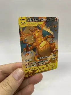 Charizard VMAX Gold Metal Pokemon Card-Collectible Gi Display！Christmas GOOD~L - Image 3
