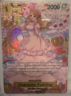Charlotte Pudding OP03-112 SP Alt Art Two Legends OP-08 ONE PIECE Card English - Image 1