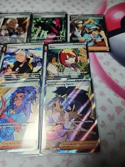 Pokemon Card Lot 10 Official TCG Cards S&Violet Full Art Trainers Near Mint - Image 2