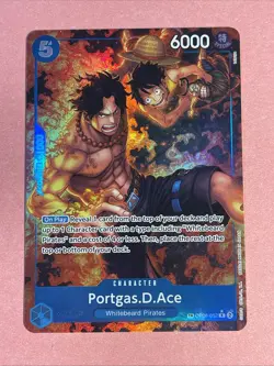 One Piece Card Game CCG TCG Portgas.D.Ace OP08-052 TR Treasure Rare Alt Art - Image 1