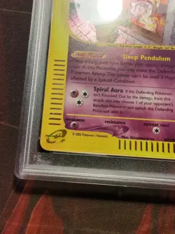 Hypno H12/H32 Aquapolis E-Series Holo Rare Vintage Pokemon Card 2003 PSA 5 Swirl - Image 4