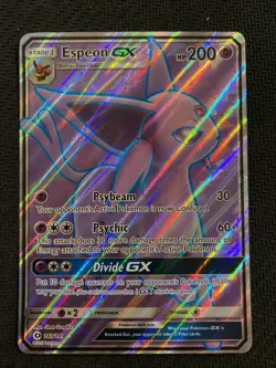 POKEMON 2017 140/149 ESPEON GX SUN & MOON BASE FULL HOLO CARD - EX/MINT - Image 1