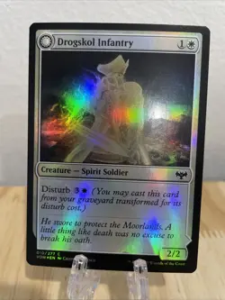 MTG Drogskol Infantry / Drogskol Armaments FOIL #010 Innistrad Crimson Vow NM/M - Image 1