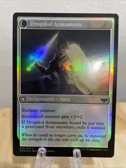 MTG Drogskol Infantry / Drogskol Armaments FOIL #010 Innistrad Crimson Vow NM/M - Image 2