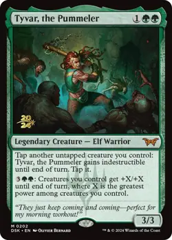 Tyvar, the Pummeler [Duskmourn: House of Horror Prerelease Promos] Foil Near Min - Image 1