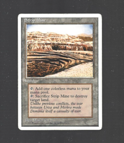 Strip Mine. 4th Edition Set. Magic the Gathering. Light to Moderately Played - Image 1