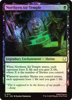 NM Foil Northern Air Temple, MTG, Avatar: The Last Airbender, Magic, 111 - Image 1