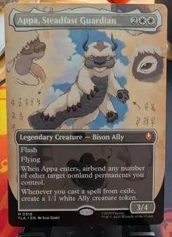 MTG Appa, Steadfast Guardian BORDERLESS - x1 - NM - Avatar The Last Airbender - Image 1