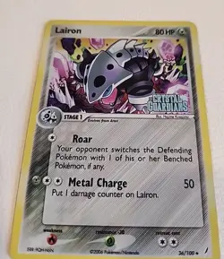 Lairon 36/100 Crystal Guardians Stamped Reverse Holo Pokemon TCG NM NEAR MINT - Image 1