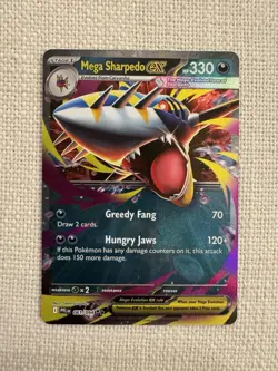 Mega Sharpedo Ex 61/094 Phantasmal Flames Pokemon TCG NM - Image 1