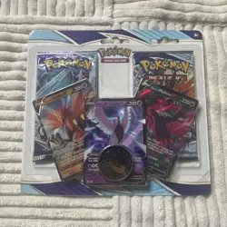 Pokemon Chilling Reign 2 Pack Blister Galarian Zapdos V, Articuno V, Moltres V - Image 1