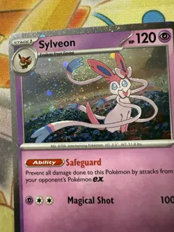 ??SWIRL?? Sylveon - 040/131 (Cosmos Holo) Exclusive Promo Pokemon TCG NM - Image 2