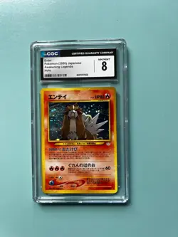 Pokemon Japanese Entei 2000 Awakening Legends Holo CGC 8 - Image 1