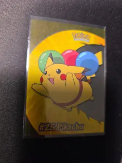 Pikachu #25 PC1 Pokemon Topps 2000 TV Animation Clear - Image 1