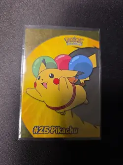 Pikachu #25 PC1 Pokemon Topps 2000 TV Animation Clear - Image 2