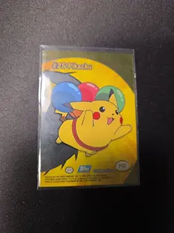 Pikachu #25 PC1 Pokemon Topps 2000 TV Animation Clear - Image 3