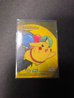 Pikachu #25 PC1 Pokemon Topps 2000 TV Animation Clear - Image 4