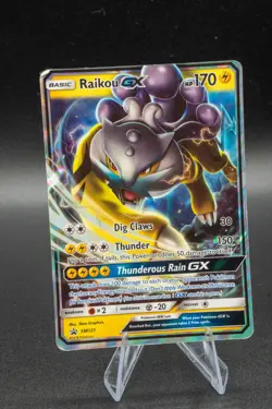 Raikou GX SM121 Pokemon TCG Sun & Moon Black Star Promo * Ultra Rare - MP - Image 1