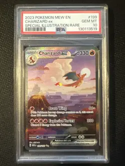 2023 Pokemon EN-mew 151 Charizard Ex 199/165 SIR GEM MINT PSA 10 - Image 1