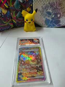 Flareon EX 202/187 Special Art Rare Terastal Festival Holo ACE 10 Mint Pokemon - Image 1