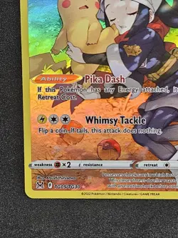 Pokemon Pikachu TG05/TG30 Lost Origin Holo Full Art Ultra Rare Trainer Gallery - Image 4