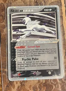 2007 Pokemon TCG - Absol EX 92/108 Holo Ultra Rare - Ex Power Keepers - Image 1