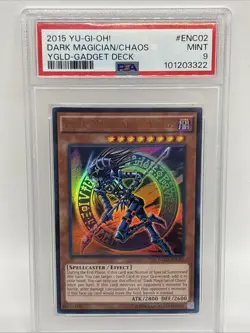 PSA S9 Dark Magician Of Chaos YGLD-ENC02 Ultra Unlimited Mint - Image 1