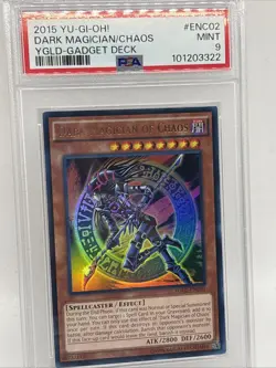 PSA S9 Dark Magician Of Chaos YGLD-ENC02 Ultra Unlimited Mint - Image 2