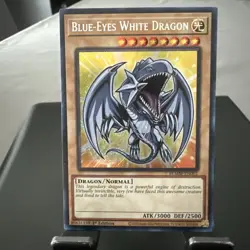 Yu-Gi-Oh Blue-Eyes White Dragon Chibi Art BLMM-EN001 Secret Rare 1st Edition NM - Image 1