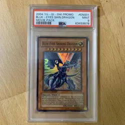 PSA9 Blue-Eyes Shining Dragon MOV-EN001 English Yu-Gi-Oh! - Image 1